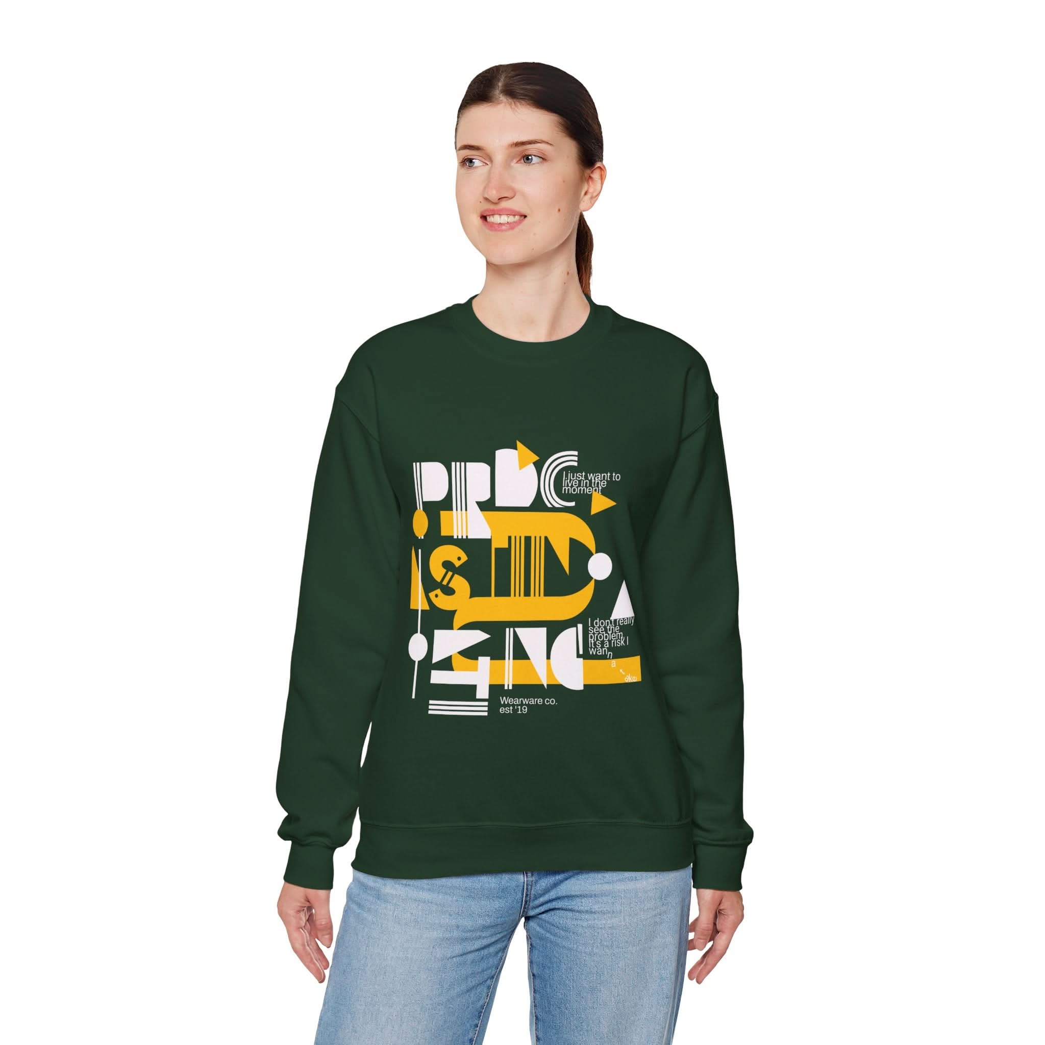 Playful Graphic Crewneck Sweatshirt – Cozy Casual Wear, Perfect for Lounging, Gifting, Birthdays, Everyday Comfort, Unique Designs