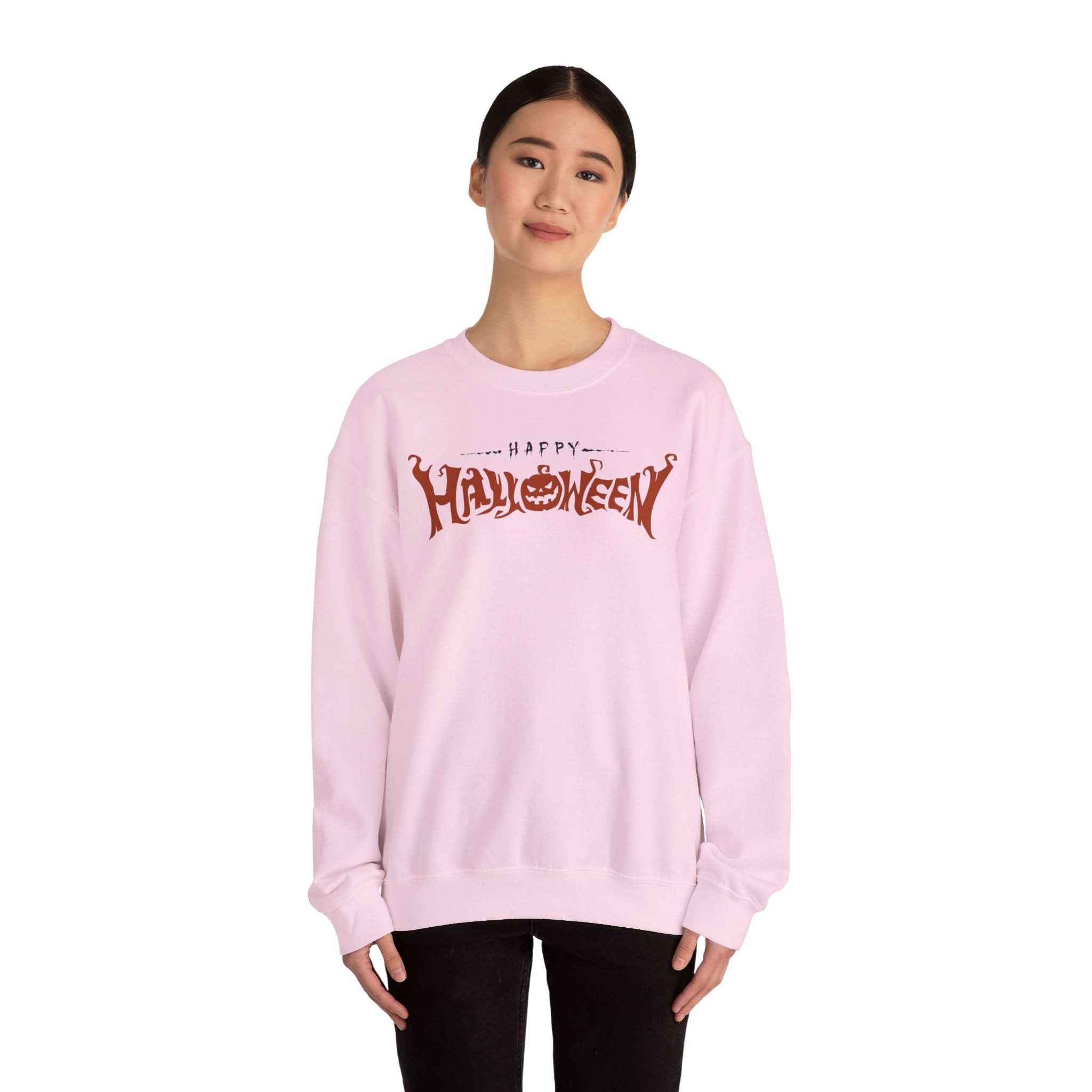 Halloween Crewneck Sweatshirt, Cozy Fall Fashion, Unisex Halloween Apparel, Pumpkin Sweater, Spooky Season Gift