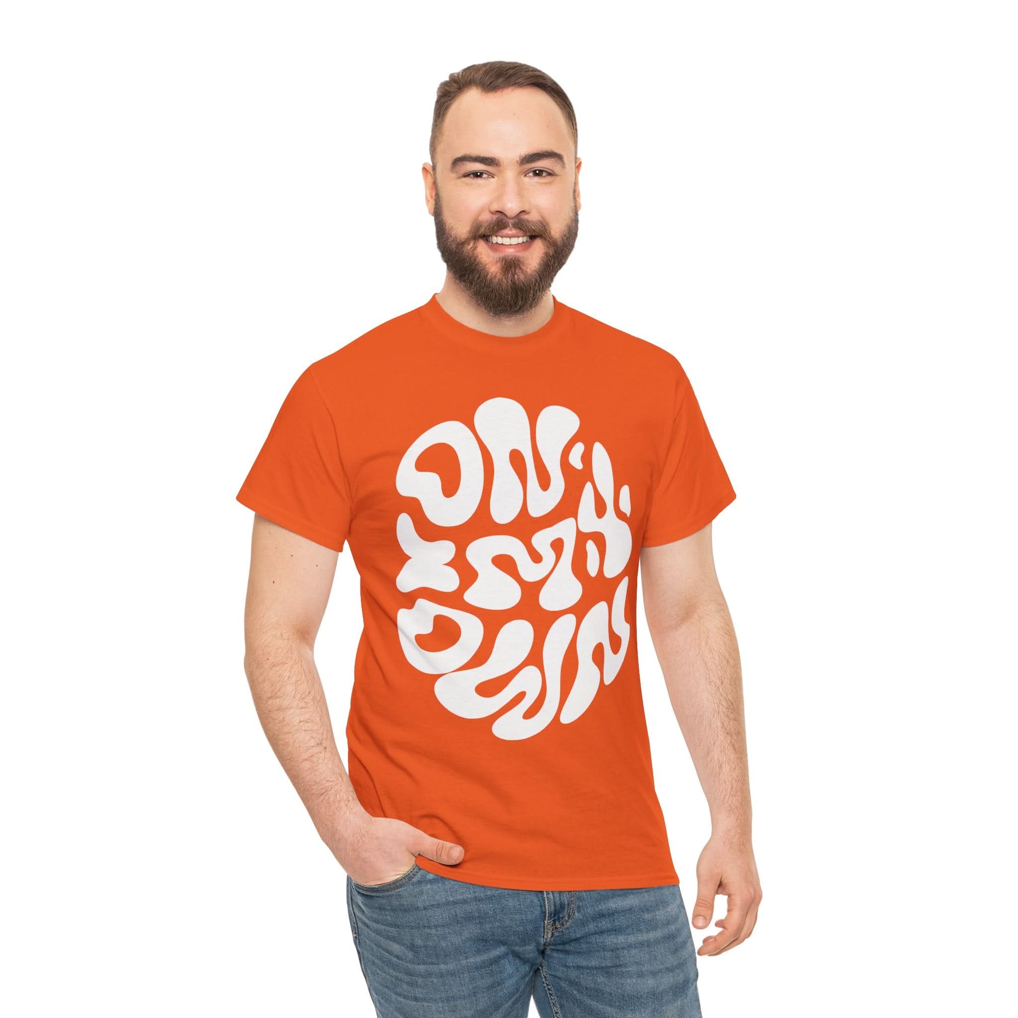 Groovy Unisex Heavy Cotton Tee | Perfect for Everyday Wear, Gifts, Casual Outings, Music Festivals, and Eco-Friendly Fashion
