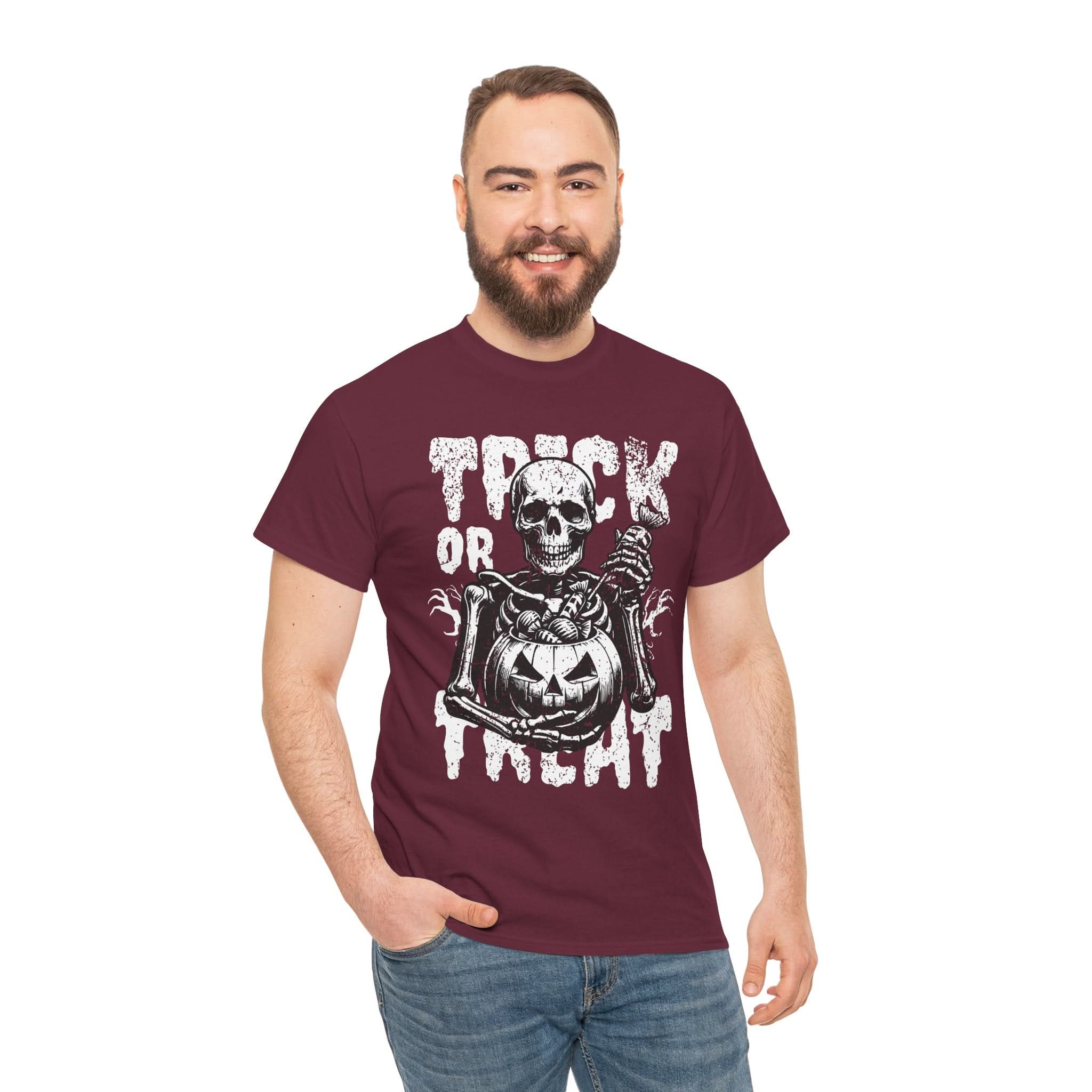 Halloween Halloween T-Shirt, Perfect for Trick or Treating, Spooky Season Apparel, Unisex Cotton Tee, Fun Costume Top