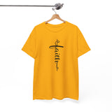 Faith Cross Vertical Script T-Shirt