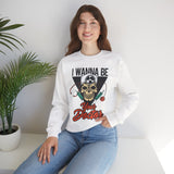 Doctor Skull Sweatshirt — "I Wanna Be Your Doctor" Medical Graphic Crewneck