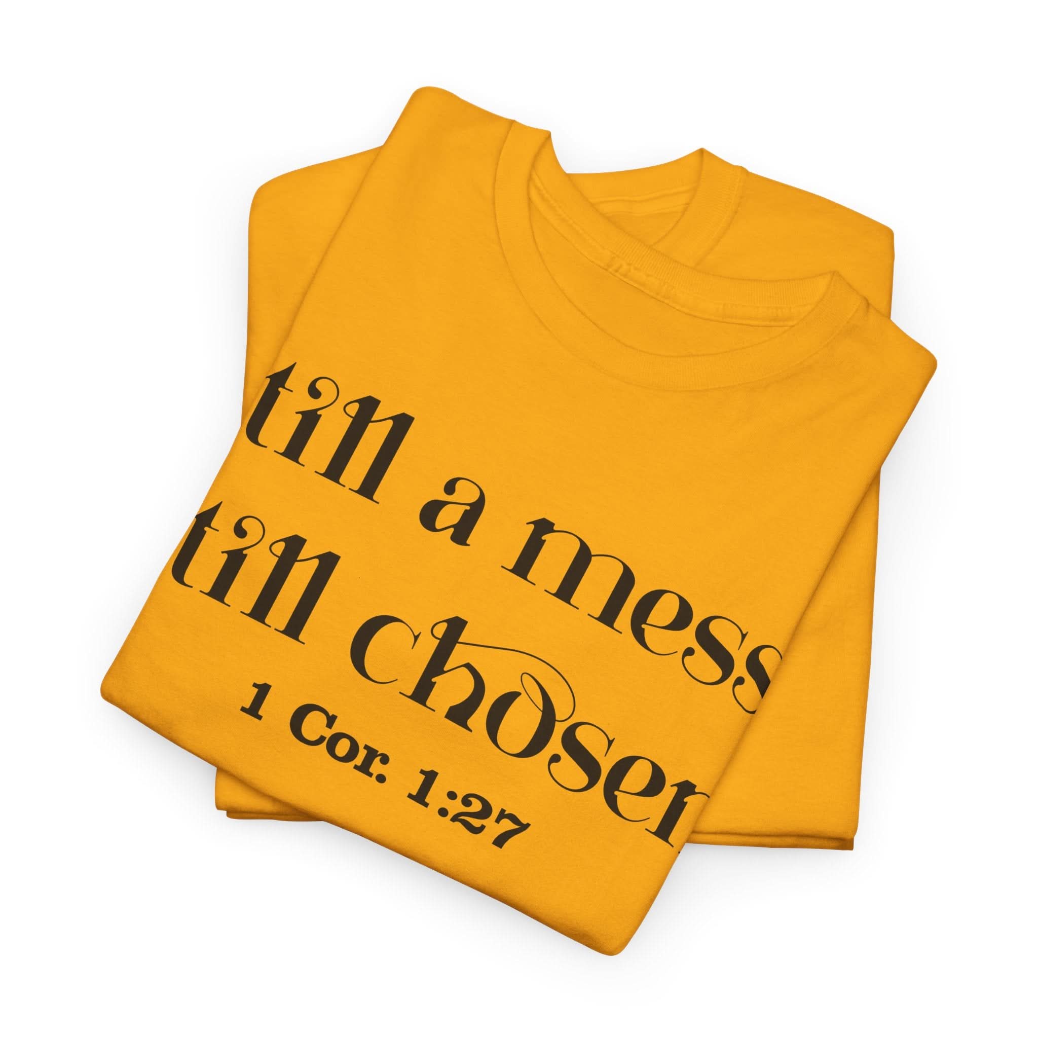 Faith-Inspired Unisex Heavy Cotton Tee, Inspirational Quote Shirt, Christian Apparel, Gift for Believers, Everyday Wear, Bible Verse Tee