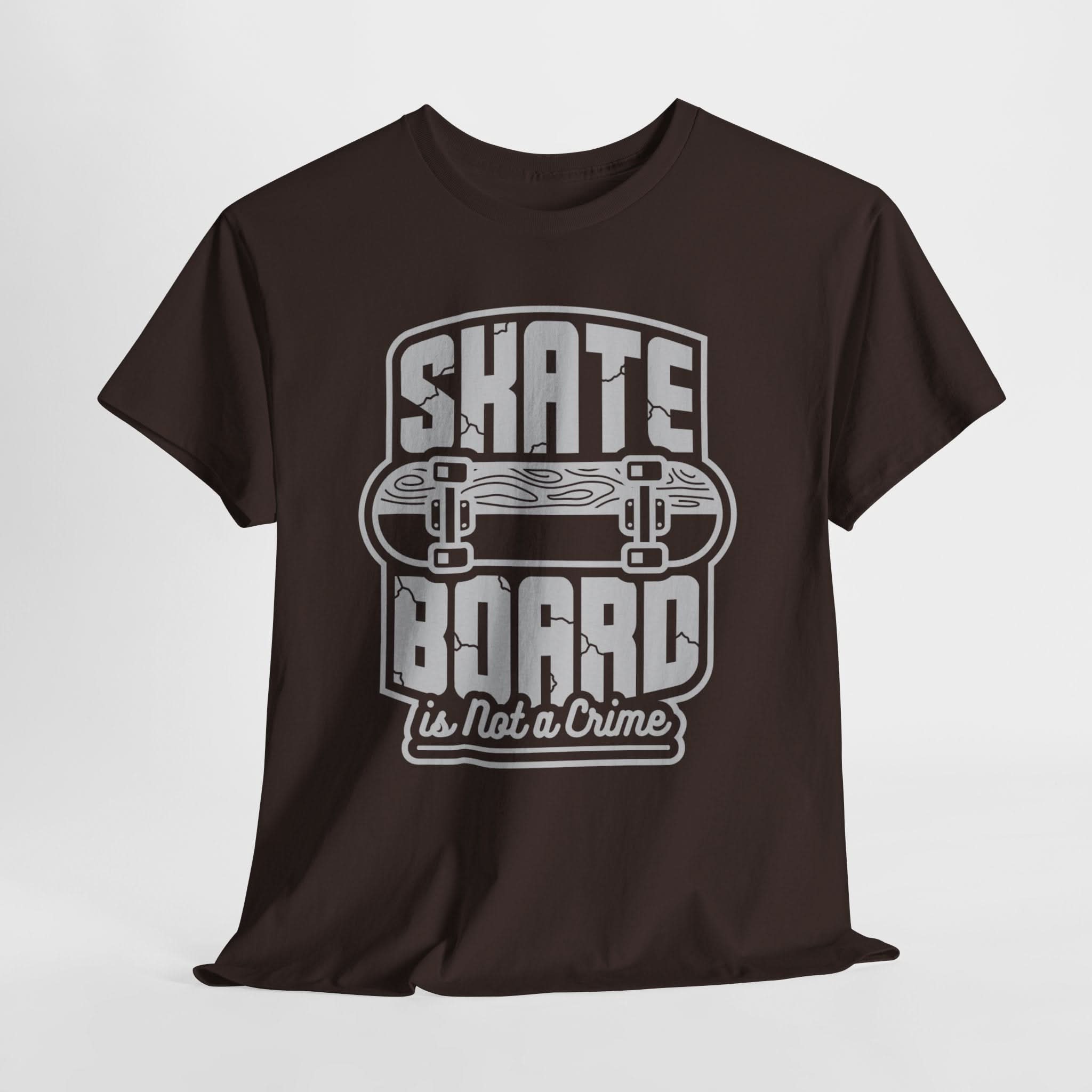 Skateboard Enthusiast Tee, Unisex Heavy Cotton Tee with Skateboard Design, Perfect for Skaters, Casual Wear, Gift for Skateboarding Lovers