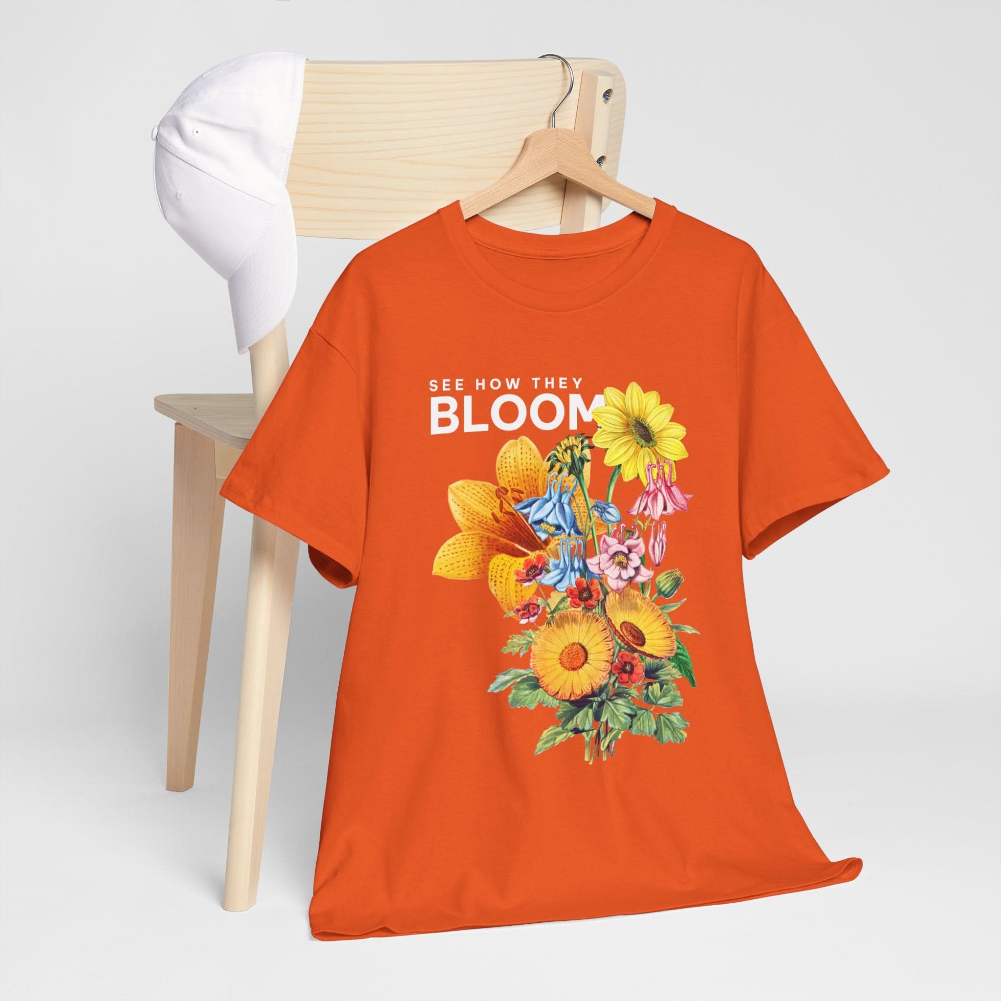 Floral Bloom Unisex Tee, Comfortable Cotton Shirt, Nature Lover's Gift, Casual Wear, Spring Fashion, Gifts for Gardeners