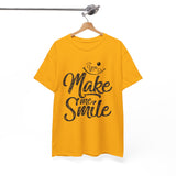 Make Me Smile T-Shirt — Inspirational Typographic Tee