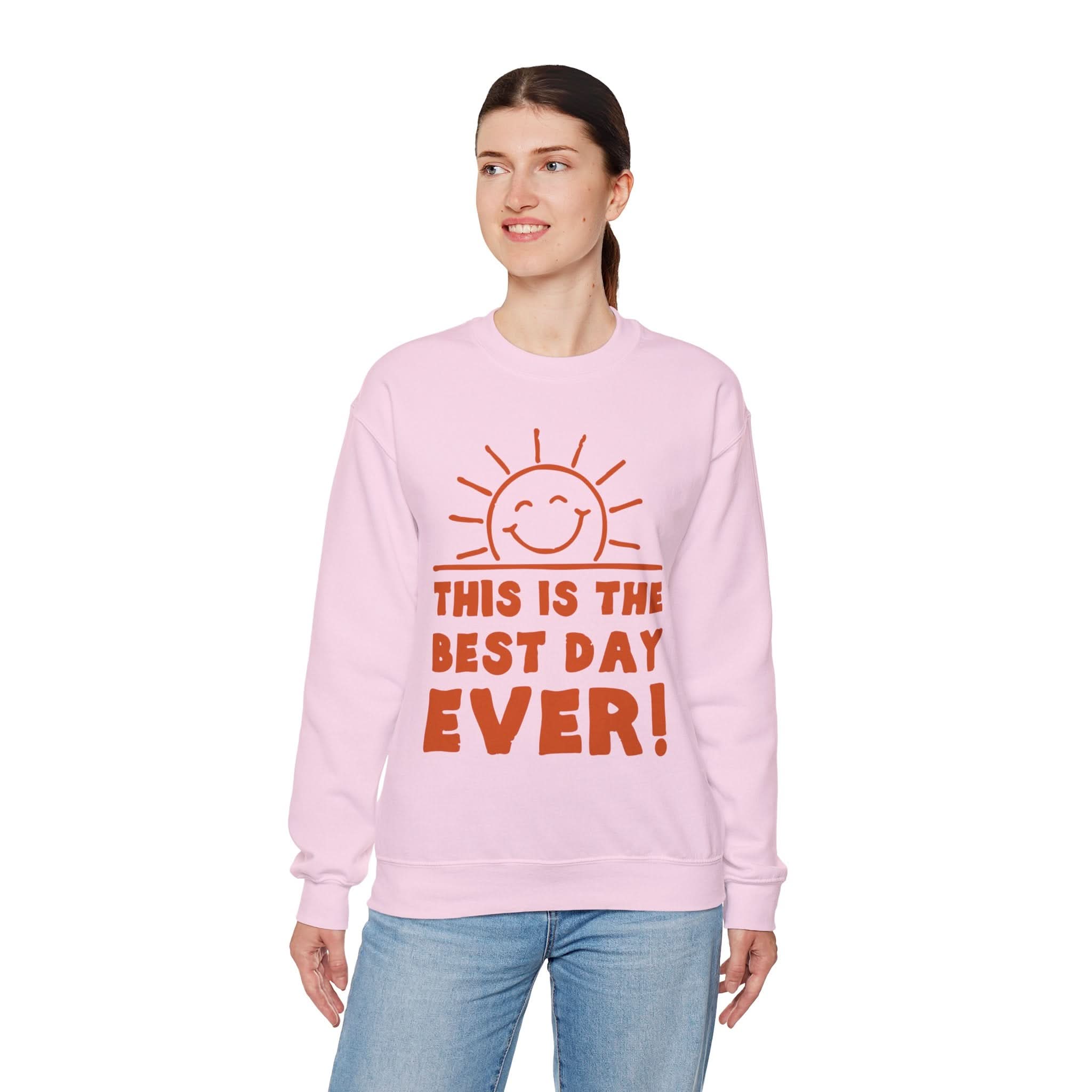 Positive Vibes Crewneck Sweatshirt - Perfect for Celebrations, Everyday Wear, Gift Ideas, Fun Mood Apparel, Unisex Casual Style