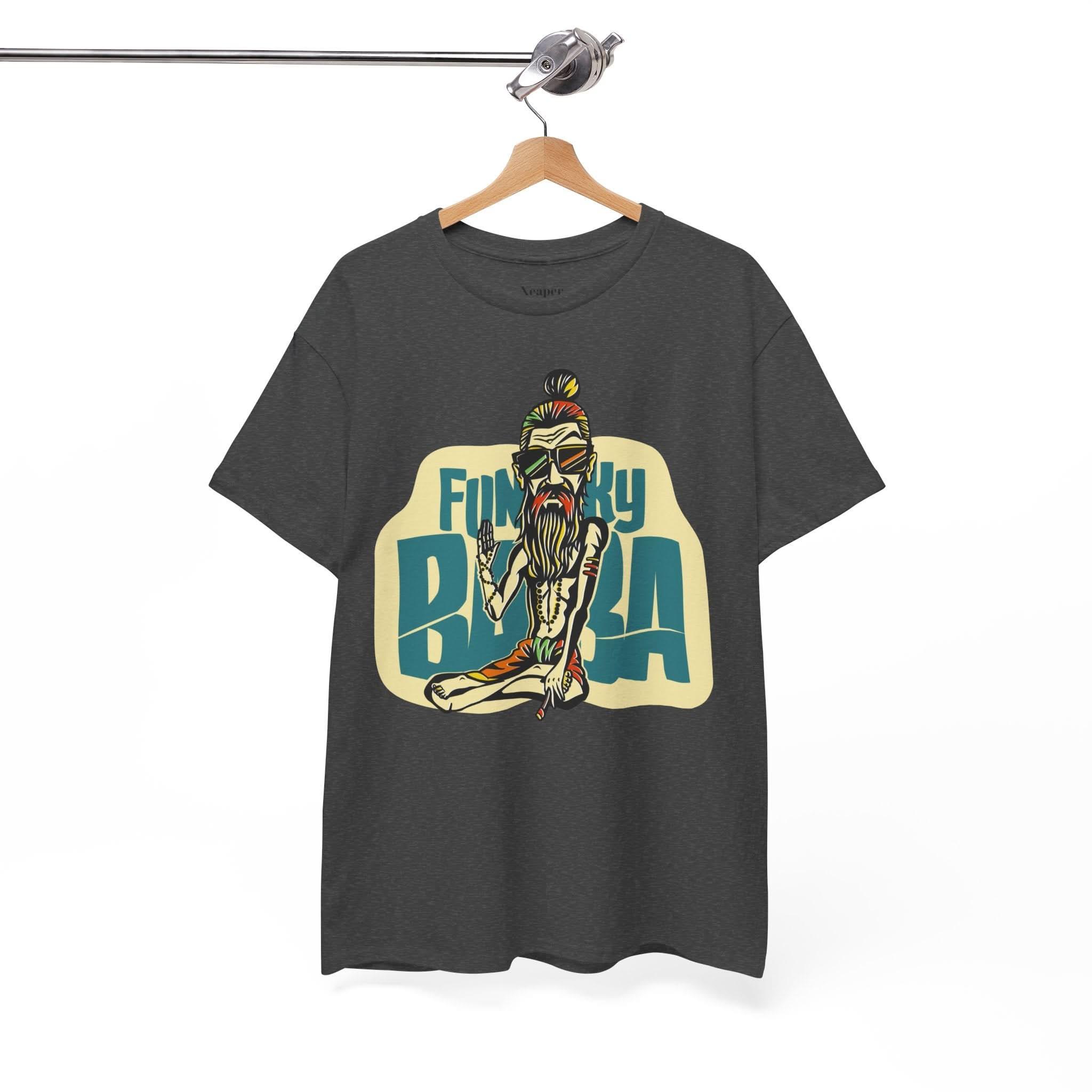 Funky Baba Unisex Heavy Cotton Tee, Retro T-Shirt, Casual Wear, Gift for Tea Lovers, Summer Outfit, Streetwear