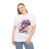 Cosmic Wizard Tee, Celestial Art Shirt, Unisex Heavy Cotton Tee, Astrology Gift, Space Design Apparel, Unique Graphic T-Shirt