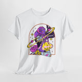 Cosmic Wizard Tee, Celestial Art Shirt, Unisex Heavy Cotton Tee, Astrology Gift, Space Design Apparel, Unique Graphic T-Shirt