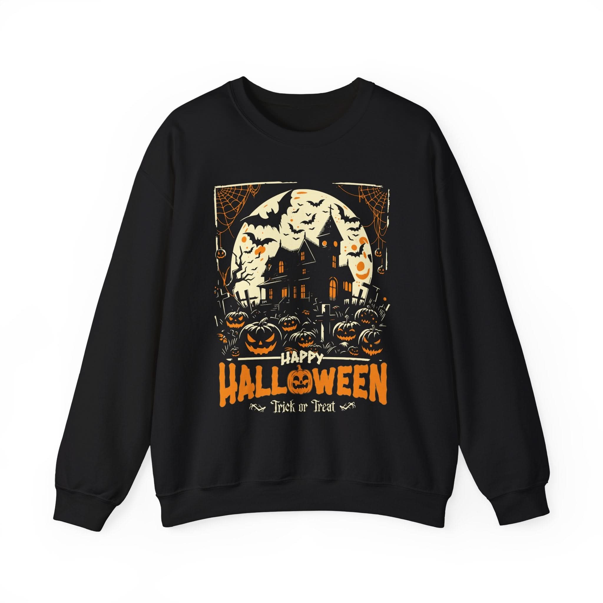 Halloween Sweatshirt, Unisex Crewneck, Trick or Treat Apparel, Spooky Season Fashion, Fall Wardrobe Essential