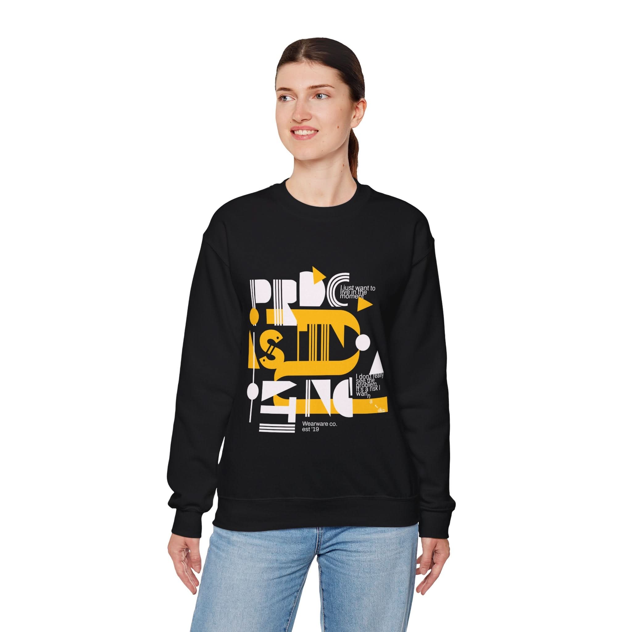 Playful Graphic Crewneck Sweatshirt – Cozy Casual Wear, Perfect for Lounging, Gifting, Birthdays, Everyday Comfort, Unique Designs