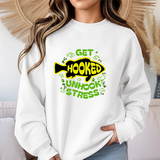 Get Hooked Unhook Stress Fishing Sweatshirt
