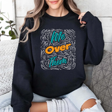 Me Over Them Crewneck Sweatshirt — Bold Retro Graphic Pullover