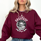 Casino Player Sweatshirt — "The World's Greatest" Vintage Dice & Roulette Crewneck