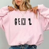 Gen Z Graphic Sweatshirt — Distressed Urban Crewneck