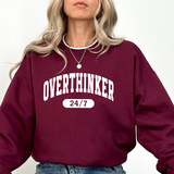 Sweatshirt — Overthinker 24/7 Graphic Crewneck