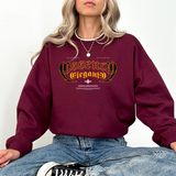 Crewneck Sweatshirt – 'Blessed & Elegant' Gothic Script Graphic