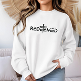 Redeemed Cross Crewneck Sweatshirt — Christian Faith Apparel