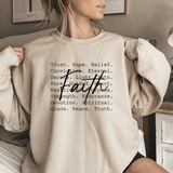 Faith Script Sweatshirt — Inspirational Christian Crewneck