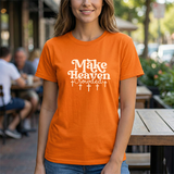 Make Heaven Crowded T-Shirt — Christian Faith Graphic Tee with Crosses