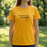 Christian Tee — "His Grace Is Enough" Inspirational Faith T‑Shirt