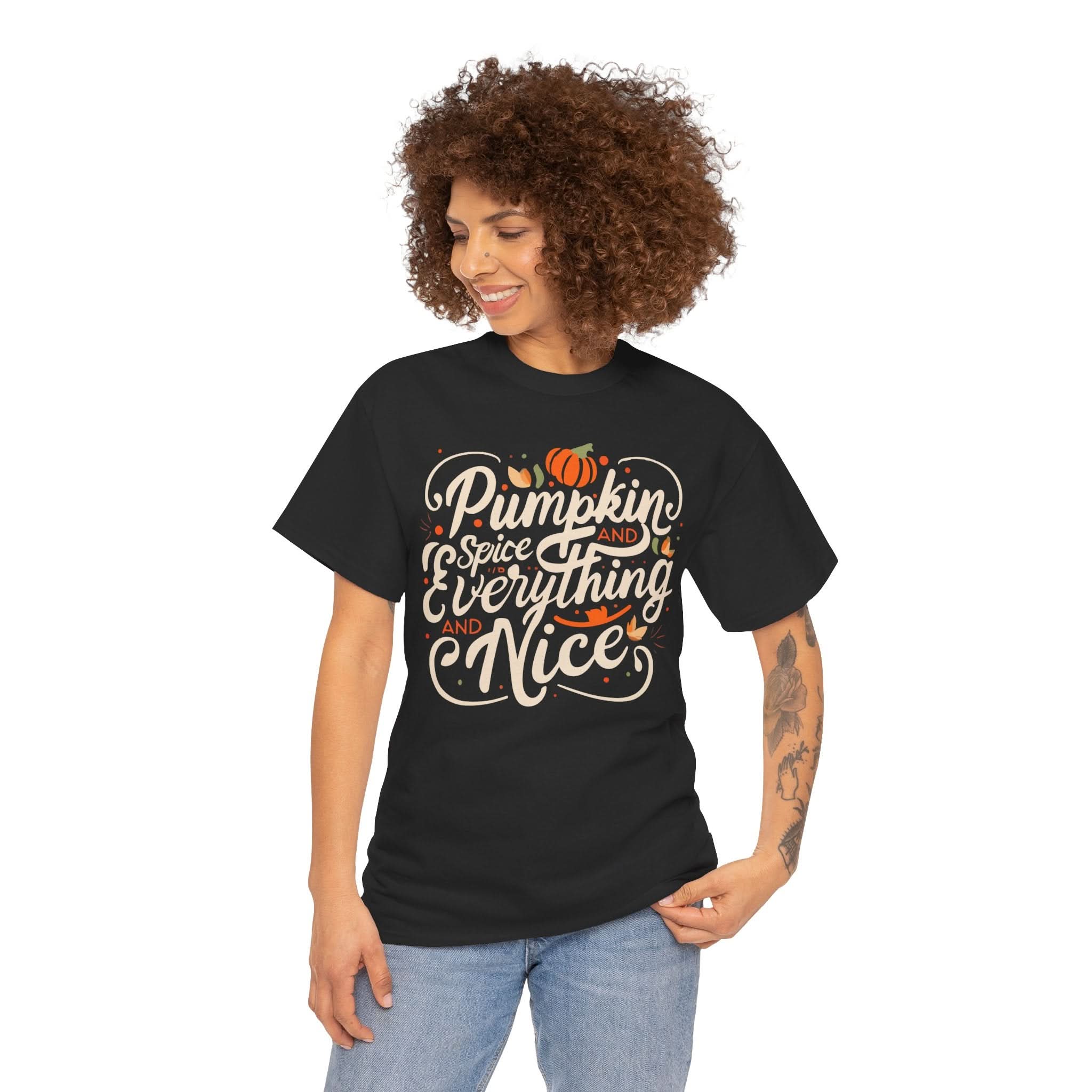 Pumpkin Spice Everything Unisex Tee - Fall Aesthetic, Cozy Casual Wear, Gift for Autumn Lovers, Halloween Shirt, Seasonal Apparel