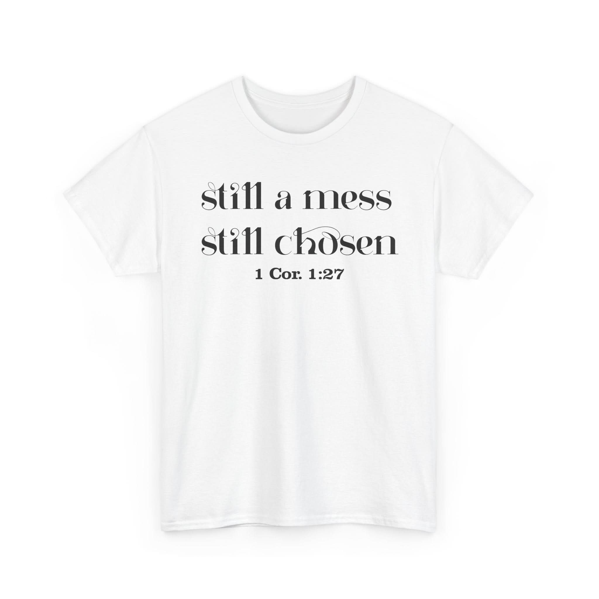 Faith-Inspired Unisex Heavy Cotton Tee, Inspirational Quote Shirt, Christian Apparel, Gift for Believers, Everyday Wear, Bible Verse Tee