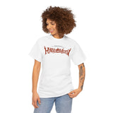 Happy Halloween Unisex Heavy Cotton Tee, Spooky Shirt, Fall Fashion, Pumpkin Tee, Halloween Costume, Gift for Halloween Lovers