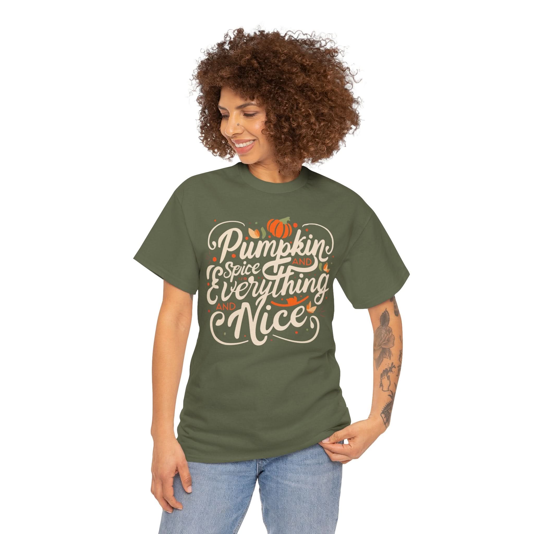 Pumpkin Spice Everything Unisex Tee - Fall Aesthetic, Cozy Casual Wear, Gift for Autumn Lovers, Halloween Shirt, Seasonal Apparel