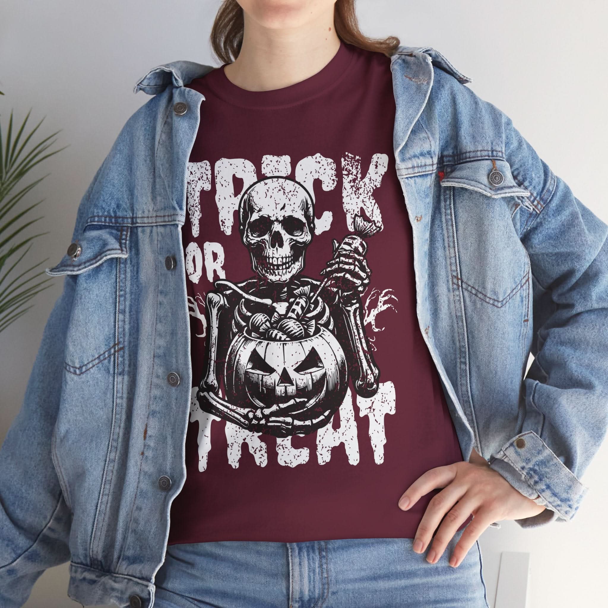 Halloween Halloween T-Shirt, Perfect for Trick or Treating, Spooky Season Apparel, Unisex Cotton Tee, Fun Costume Top