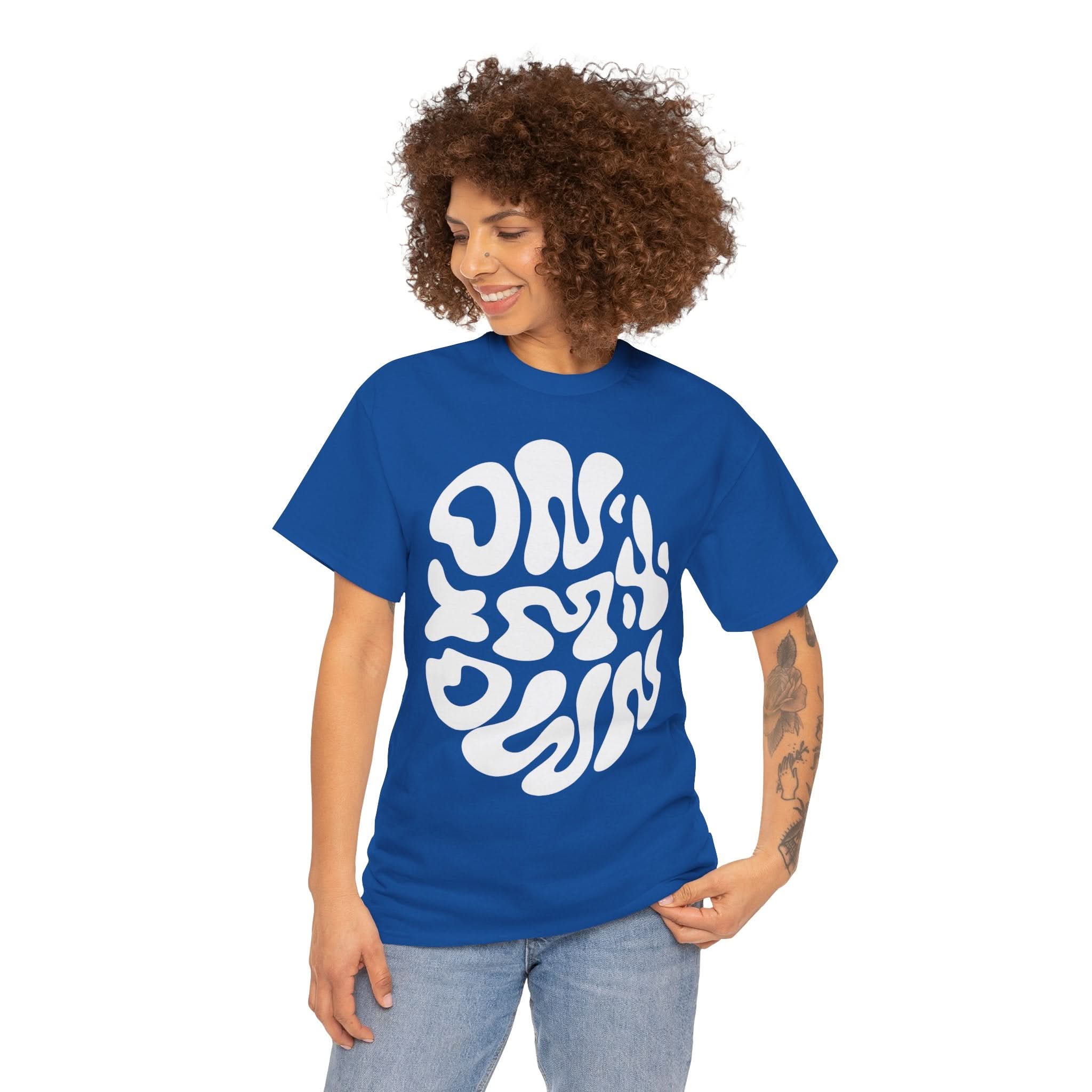 Groovy Unisex Heavy Cotton Tee | Perfect for Everyday Wear, Gifts, Casual Outings, Music Festivals, and Eco-Friendly Fashion