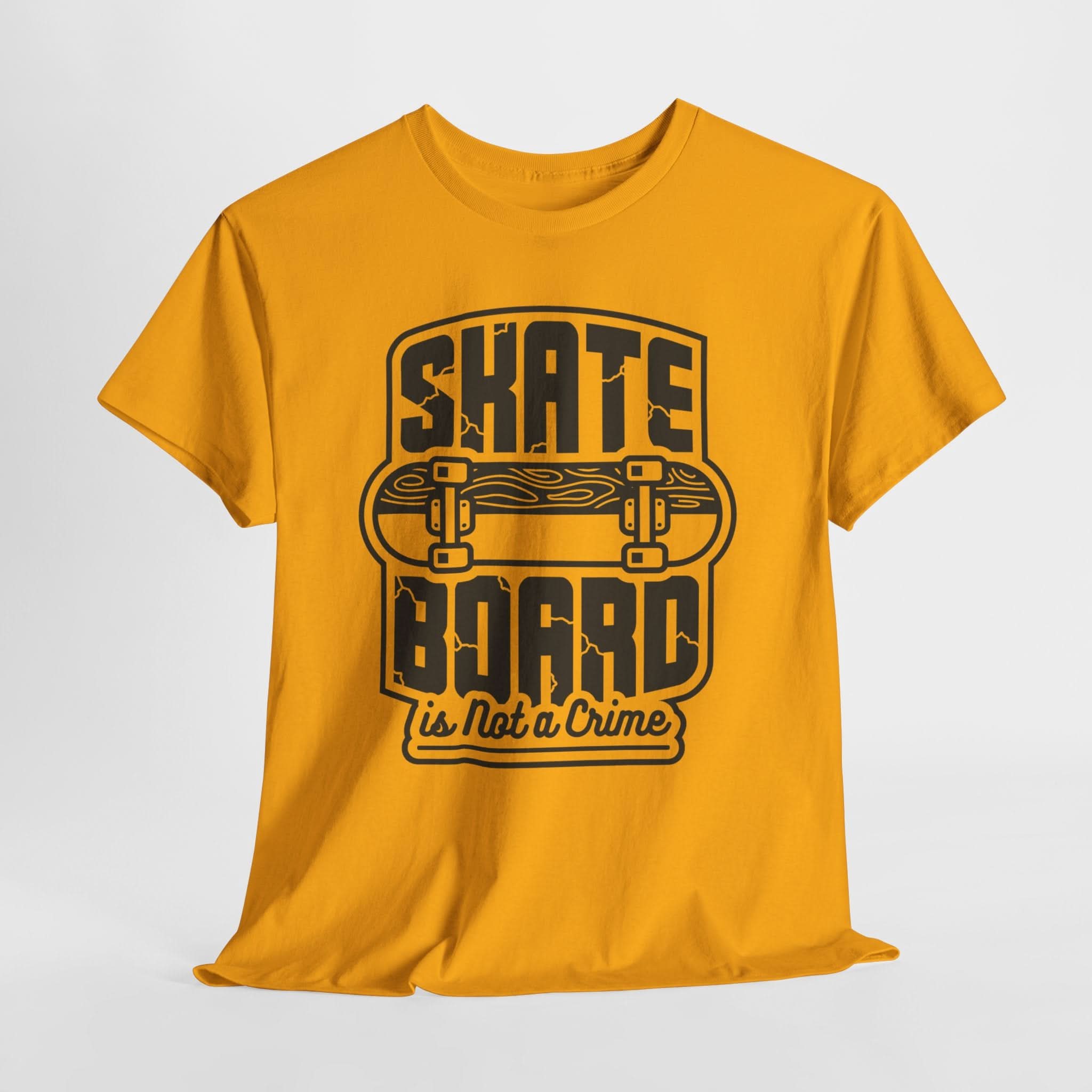 Skateboard Enthusiast Tee, Unisex Heavy Cotton Tee with Skateboard Design, Perfect for Skaters, Casual Wear, Gift for Skateboarding Lovers