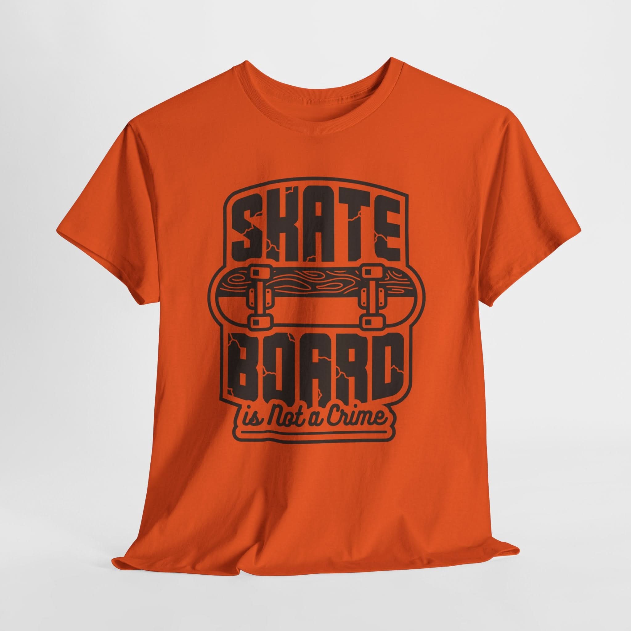 Skateboard Enthusiast Tee, Unisex Heavy Cotton Tee with Skateboard Design, Perfect for Skaters, Casual Wear, Gift for Skateboarding Lovers