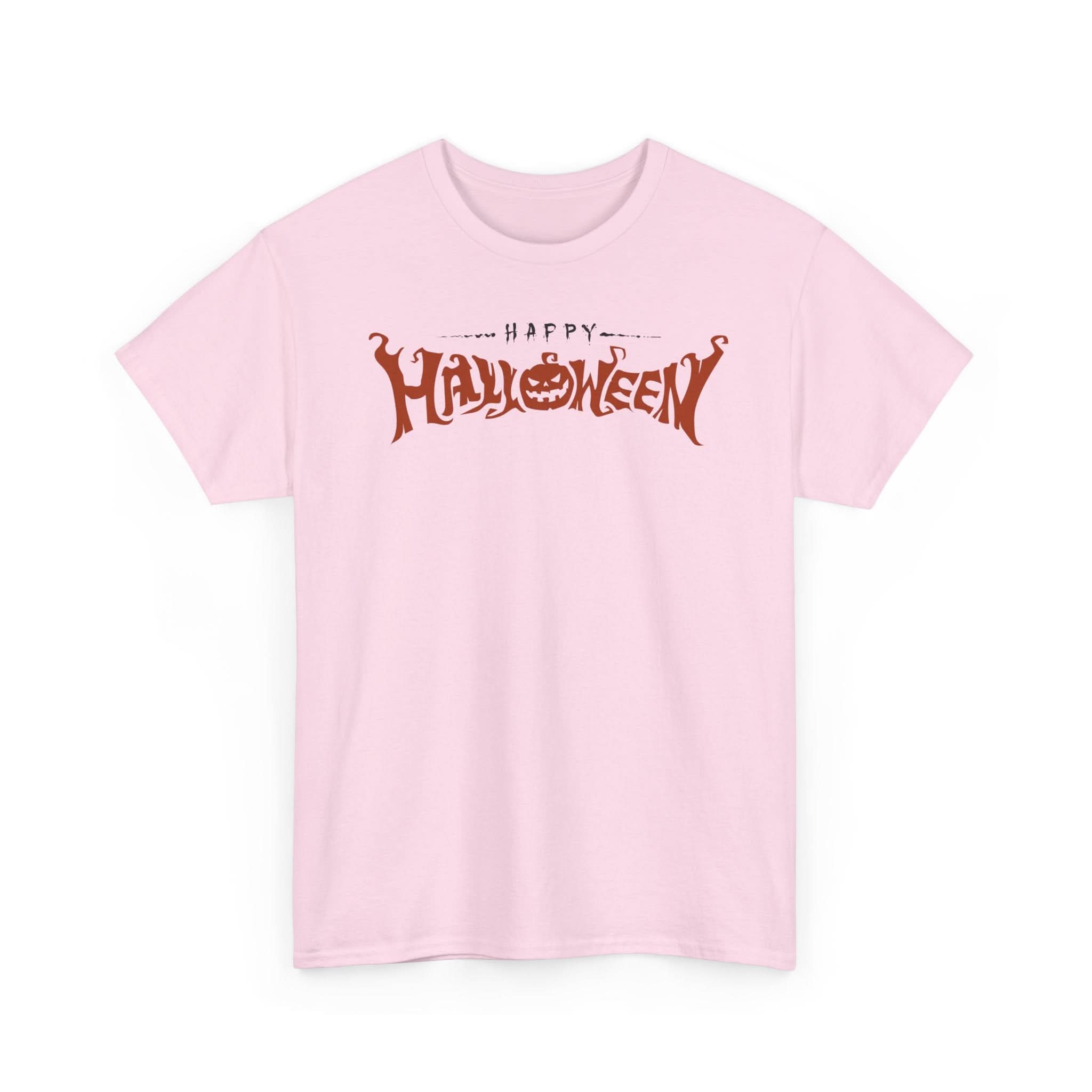 Happy Halloween Unisex Heavy Cotton Tee, Spooky Shirt, Fall Fashion, Pumpkin Tee, Halloween Costume, Gift for Halloween Lovers