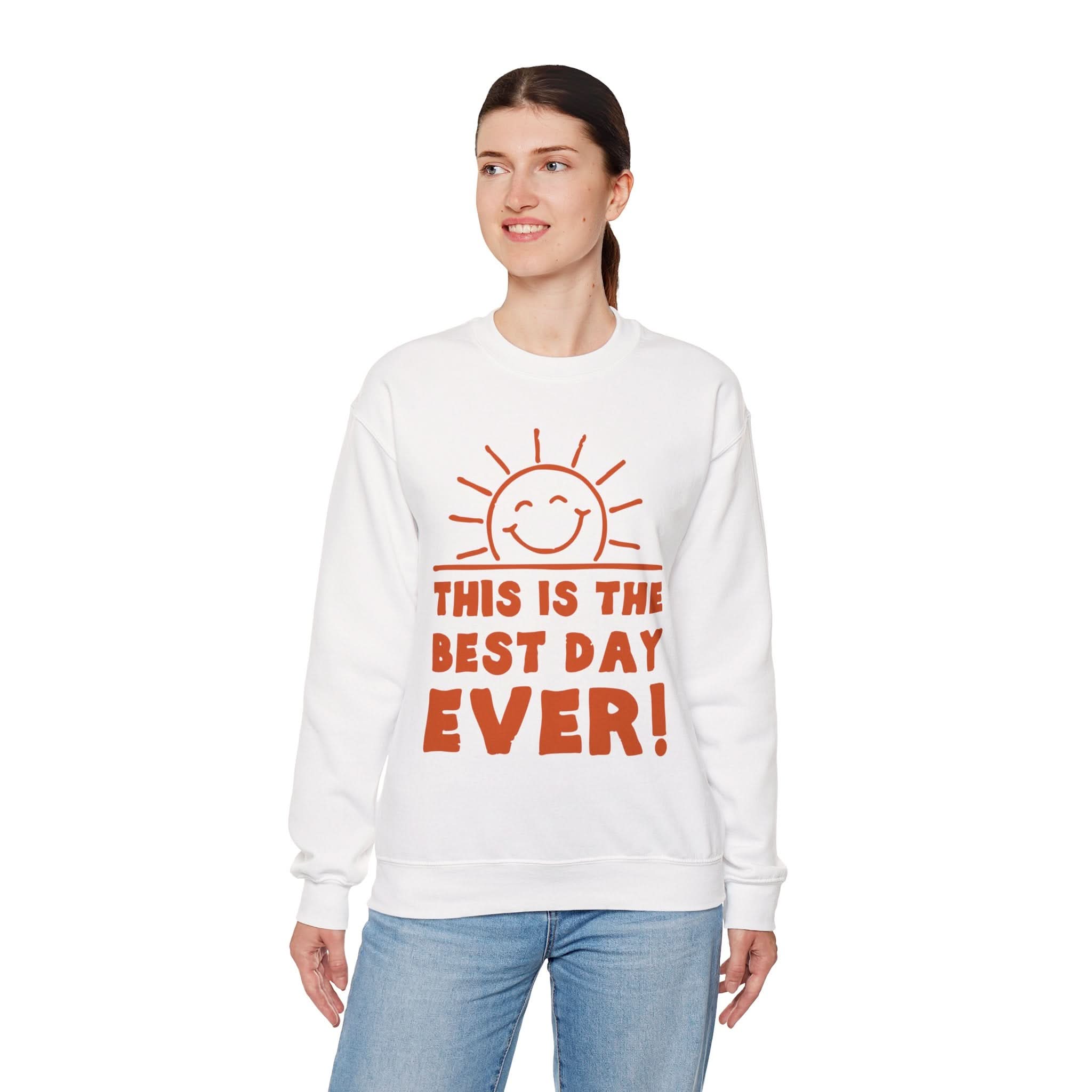 Positive Vibes Crewneck Sweatshirt - Perfect for Celebrations, Everyday Wear, Gift Ideas, Fun Mood Apparel, Unisex Casual Style