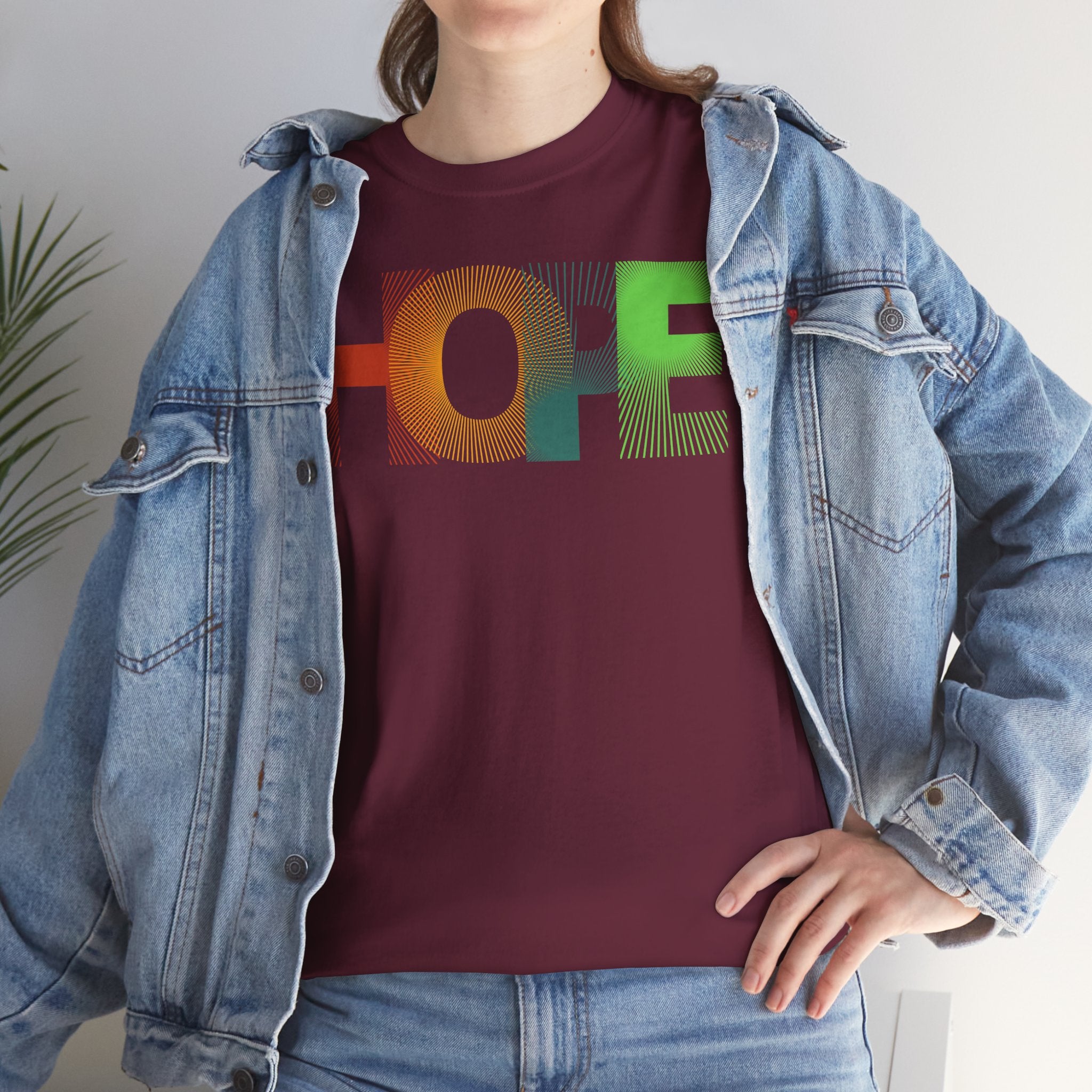 Hope Graphic Tee, Unisex Cotton Shirt, Inspirational T-Shirt, Gift for Friends, Casual Wear, Positive Vibes, Everyday Essentials