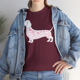 Dachshund Floral Silhouette Tee
