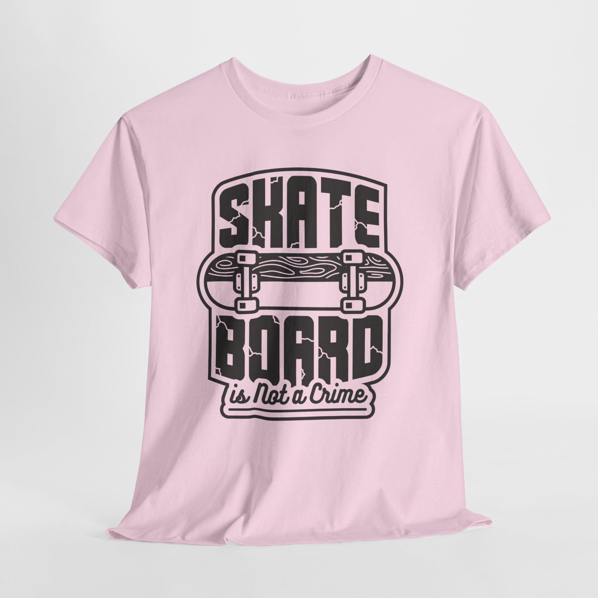 Skateboard Enthusiast Tee, Unisex Heavy Cotton Tee with Skateboard Design, Perfect for Skaters, Casual Wear, Gift for Skateboarding Lovers