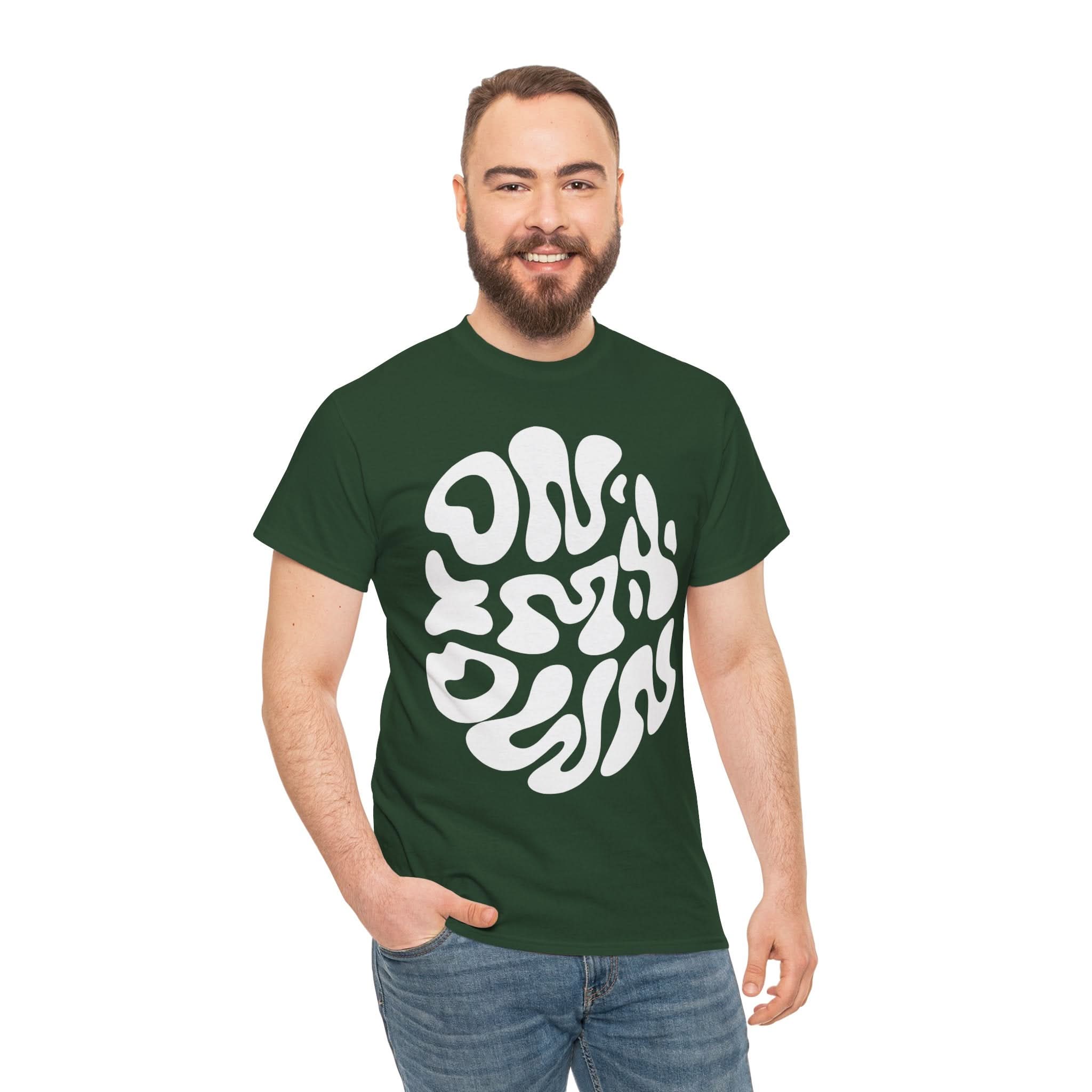 Groovy Unisex Heavy Cotton Tee | Perfect for Everyday Wear, Gifts, Casual Outings, Music Festivals, and Eco-Friendly Fashion