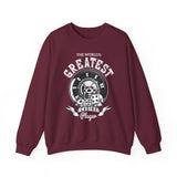 Casino Player Sweatshirt — "The World's Greatest" Vintage Dice & Roulette Crewneck