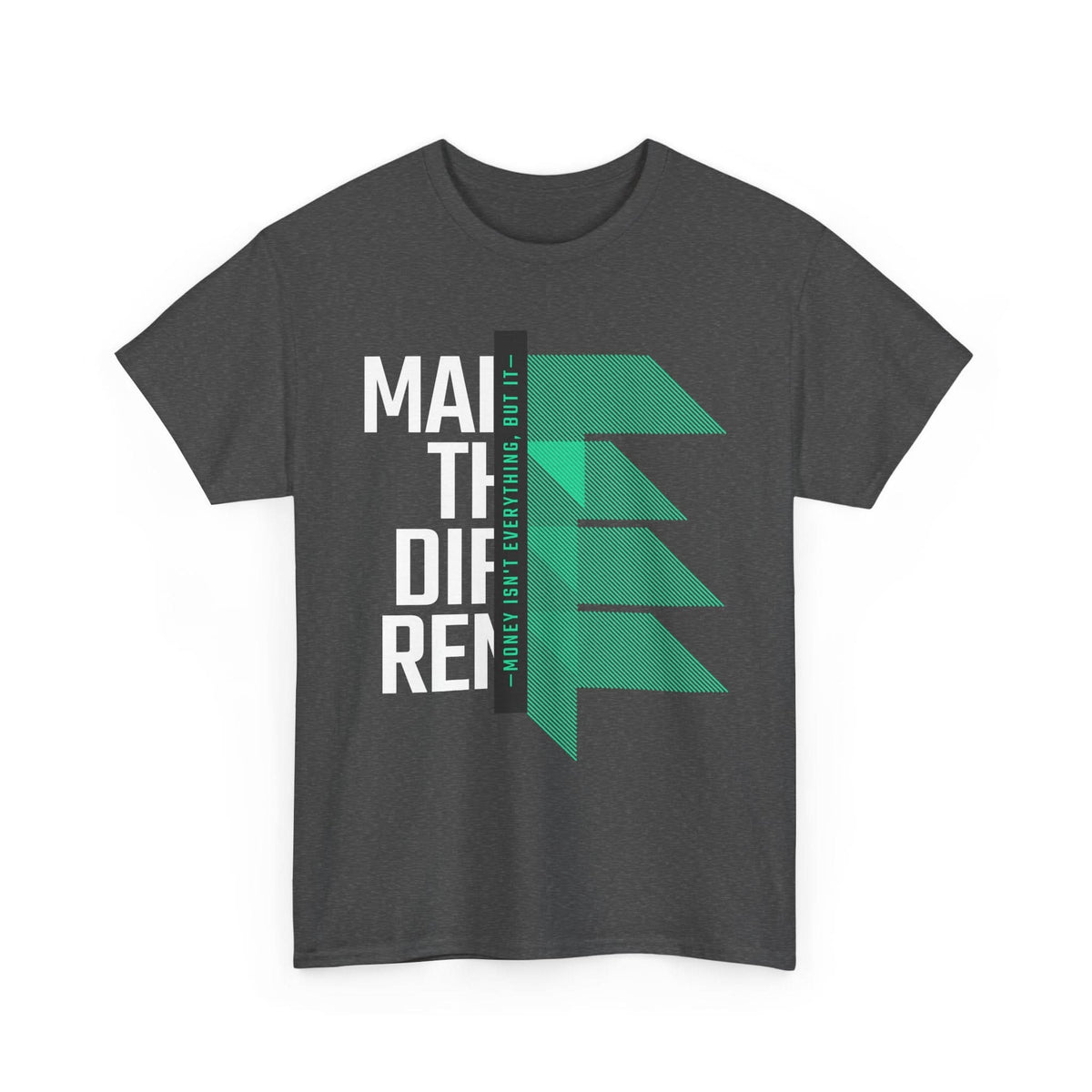 Make the Difference Unisex Heavy Cotton Tee, Motivational Shirt, Casual Wear, Gift Idea, Inspirational Apparel