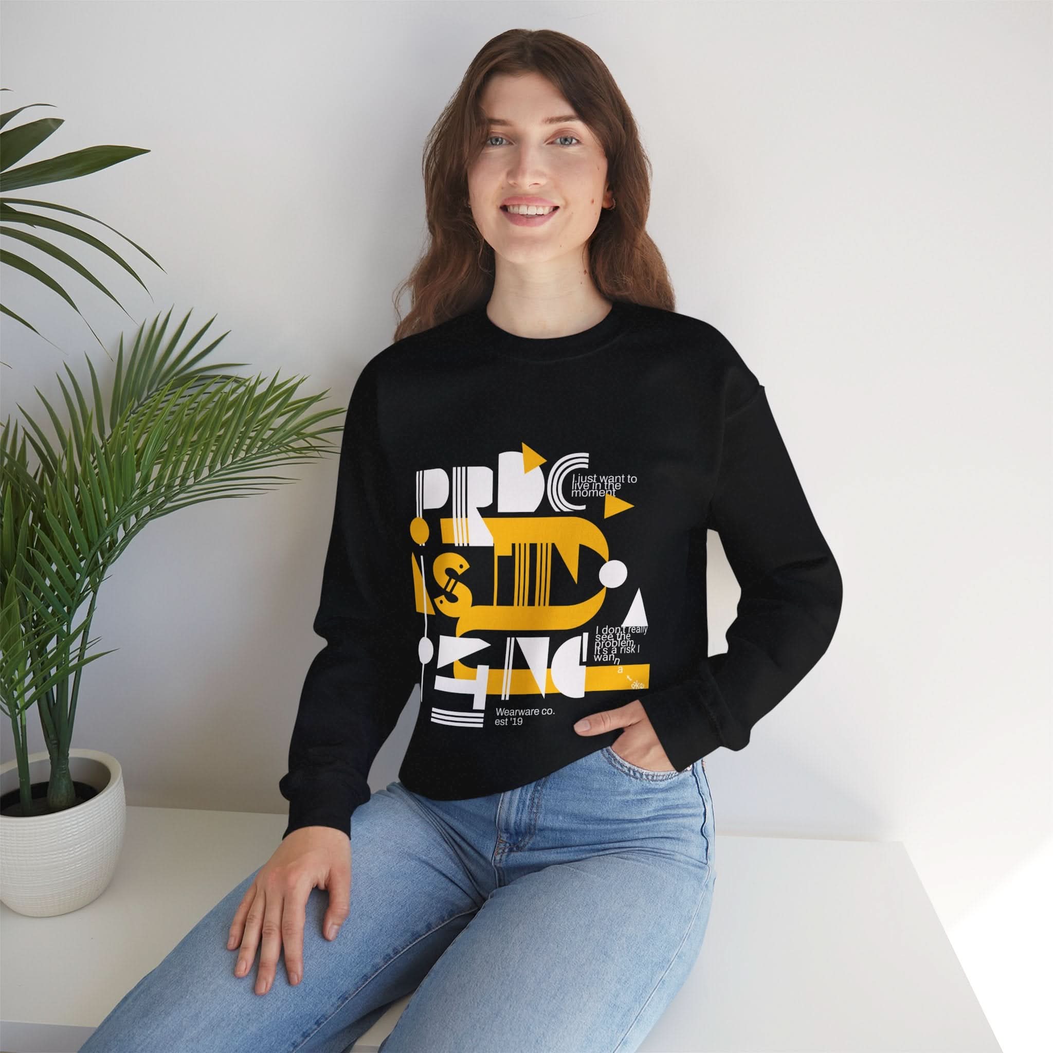 Playful Graphic Crewneck Sweatshirt – Cozy Casual Wear, Perfect for Lounging, Gifting, Birthdays, Everyday Comfort, Unique Designs