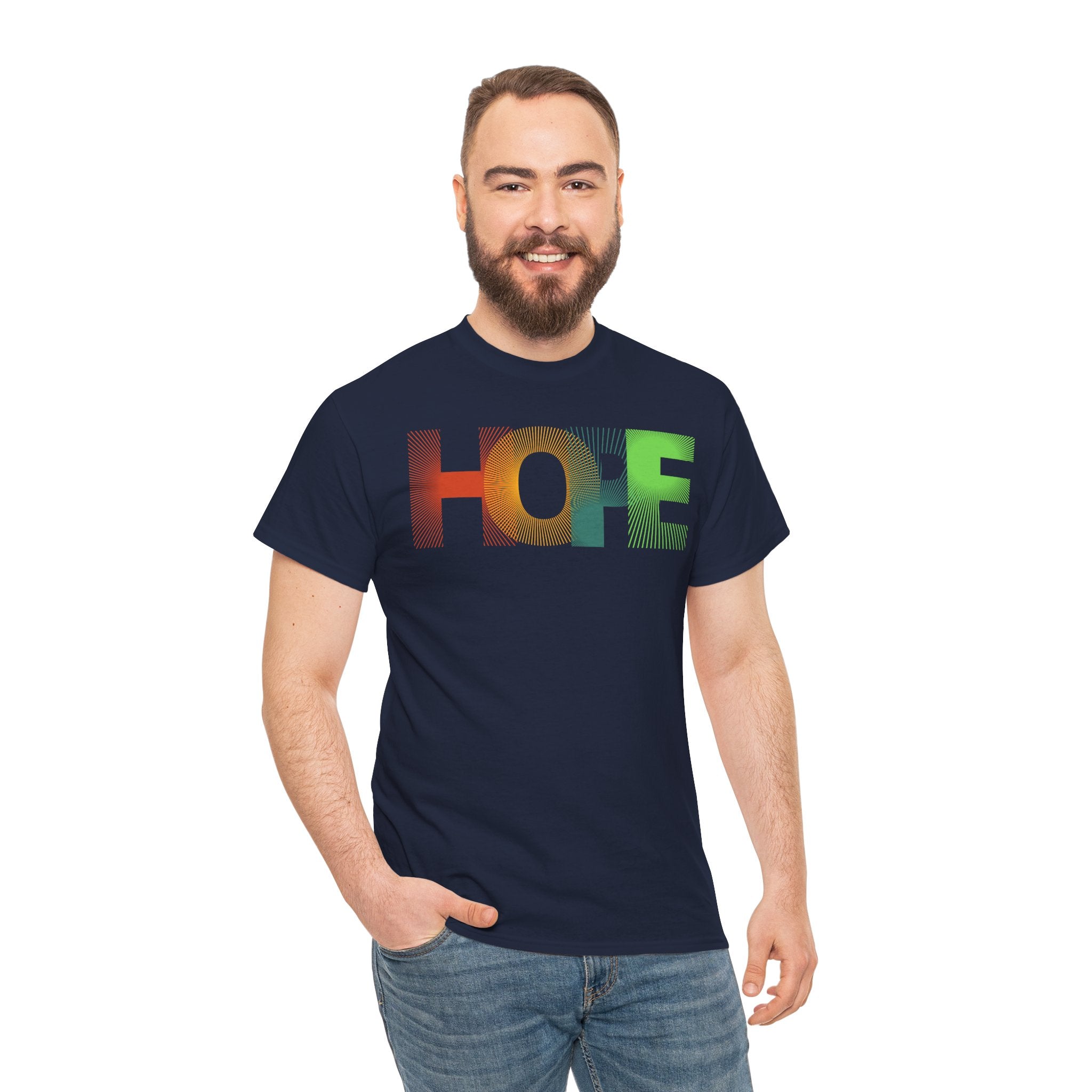 Hope Graphic Tee, Unisex Cotton Shirt, Inspirational T-Shirt, Gift for Friends, Casual Wear, Positive Vibes, Everyday Essentials
