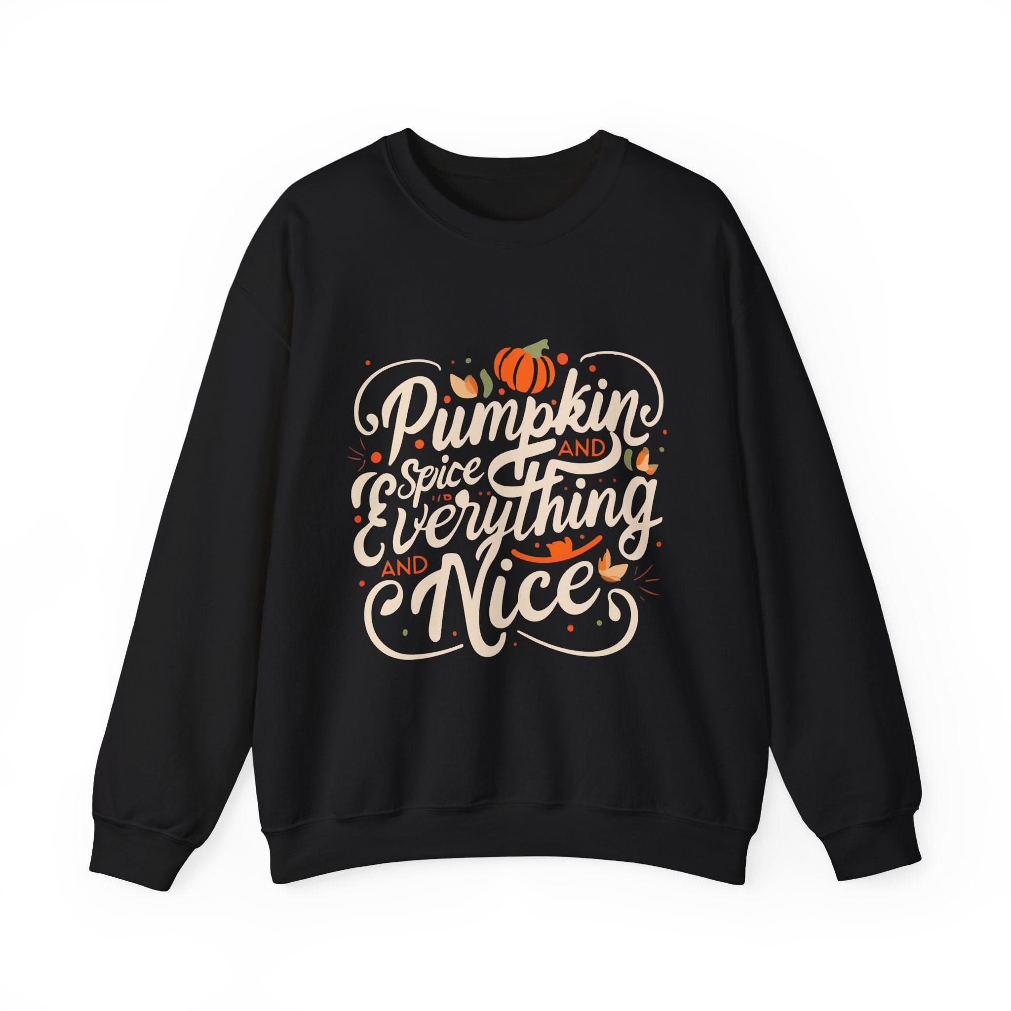 Cozy Pumpkin Sweatshirt for Fall, Unisex Crewneck Sweater, Perfect for Halloween & Thanksgiving, Comfortable Autumn Wear, Gift for Him & Her