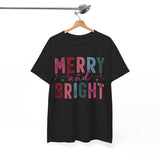 Merry and Bright Christmas Tee — Festive Holiday Graphic Shirt