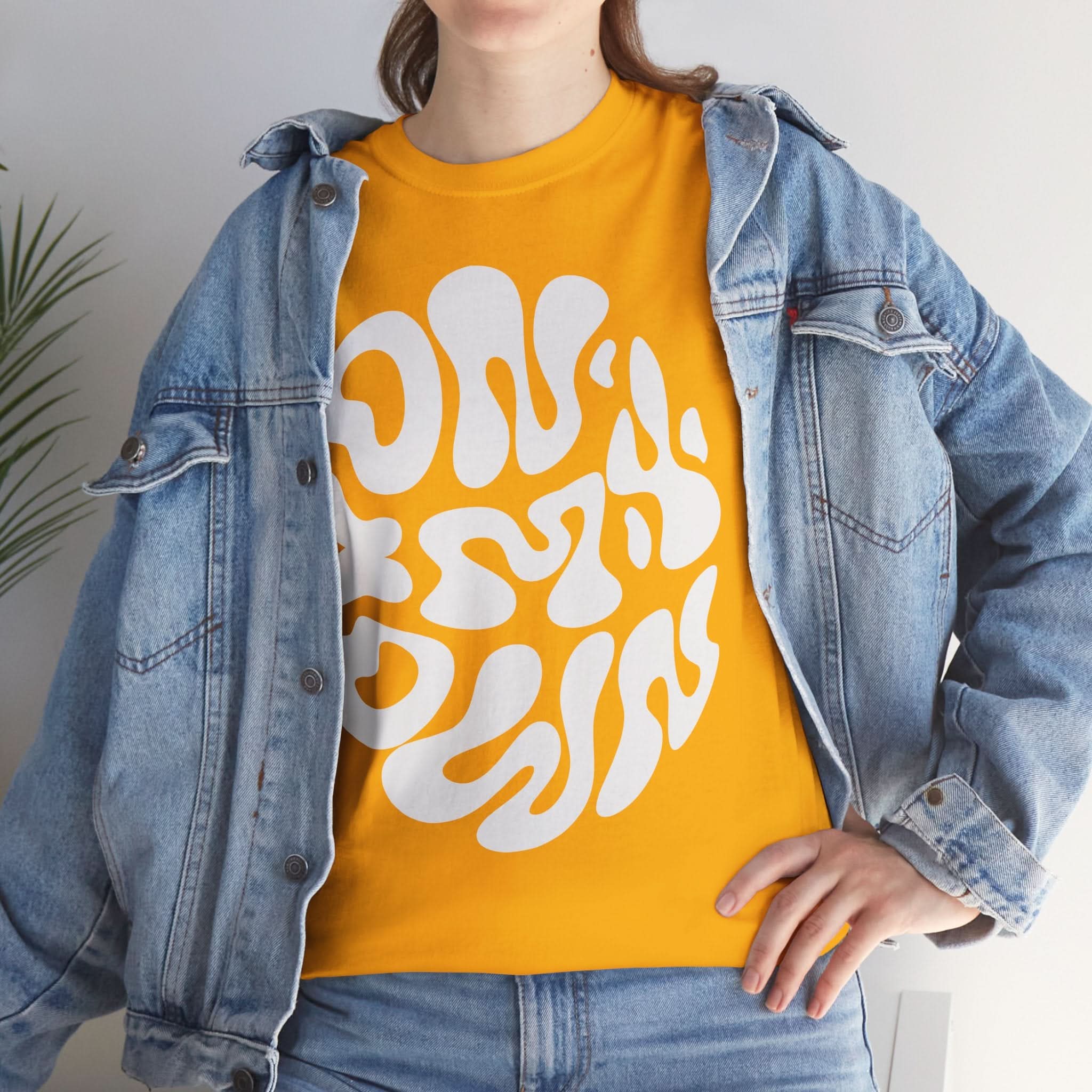 Groovy Unisex Heavy Cotton Tee | Perfect for Everyday Wear, Gifts, Casual Outings, Music Festivals, and Eco-Friendly Fashion