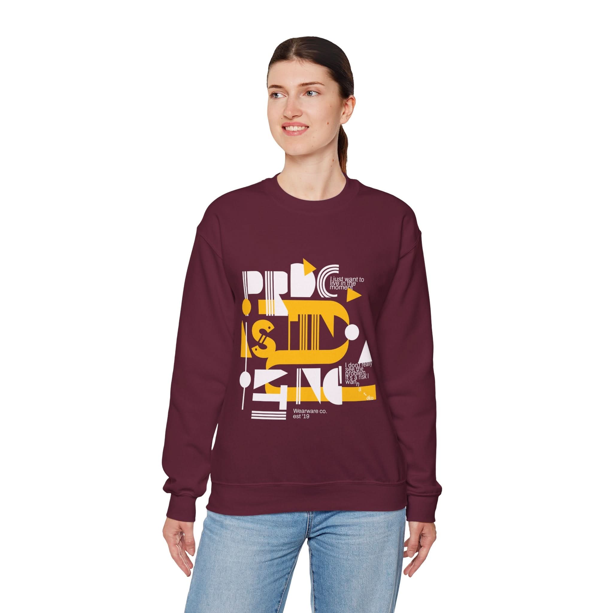 Playful Graphic Crewneck Sweatshirt – Cozy Casual Wear, Perfect for Lounging, Gifting, Birthdays, Everyday Comfort, Unique Designs