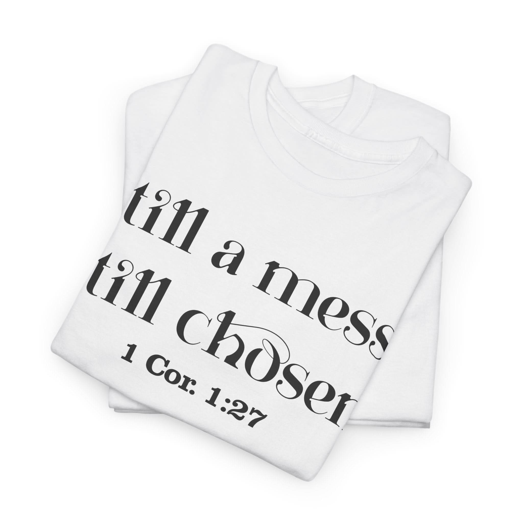 Faith-Inspired Unisex Heavy Cotton Tee, Inspirational Quote Shirt, Christian Apparel, Gift for Believers, Everyday Wear, Bible Verse Tee