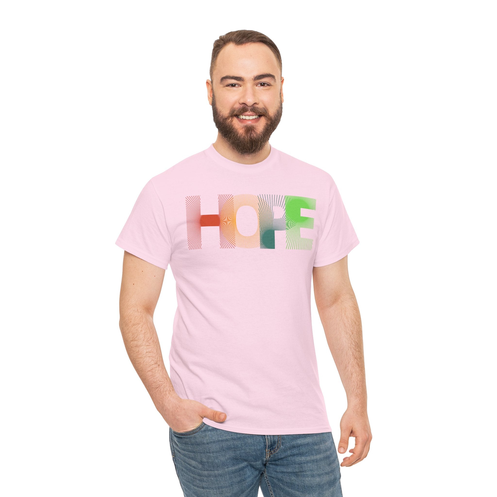 Hope Graphic Tee, Unisex Cotton Shirt, Inspirational T-Shirt, Gift for Friends, Casual Wear, Positive Vibes, Everyday Essentials